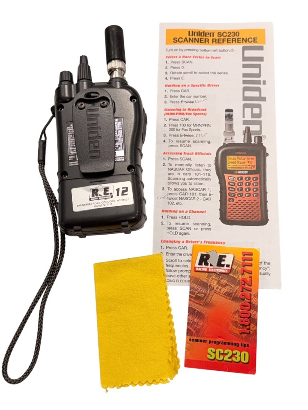 Uniden SC230 NASCAR Racing Scanner With Accessories & Manuals - Picture 5 of 8